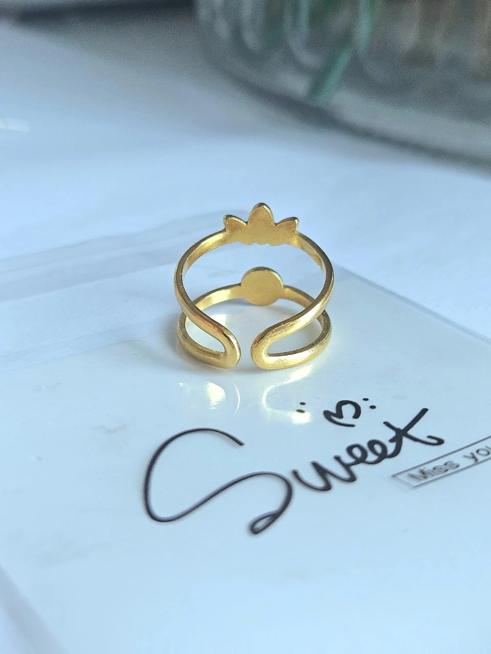 Bague en acier inoxydable tendance – photo 2